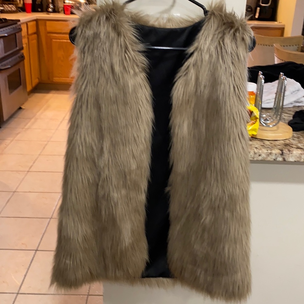 Faux fur vest